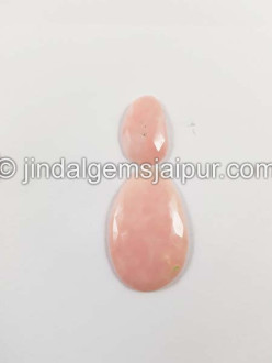 Pink Opal Rose Cut Slices
